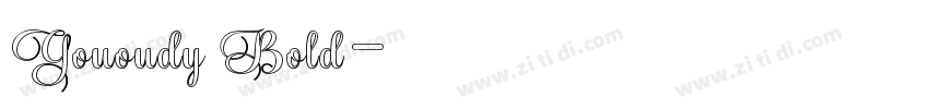 Gououdy Bold字体转换